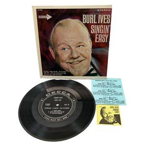 Burl Ives Singin Easy Compact 33 Jukebox 7" Record DECCA 7-34205 Mini LP